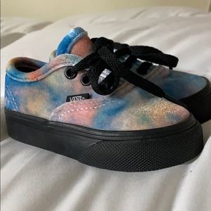Toddler Velvet Tie-Dye Vans